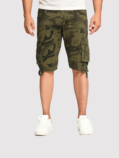 Men's summer new fashionable workwear shorts loose straight cut version trendy and versatile five quarter pants