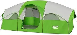 Tent 8 Person Camping Tents, Weather Resistant Family Tent, 5 Large Mesh Windows, Double Layer, Divided Curtain for Separated R