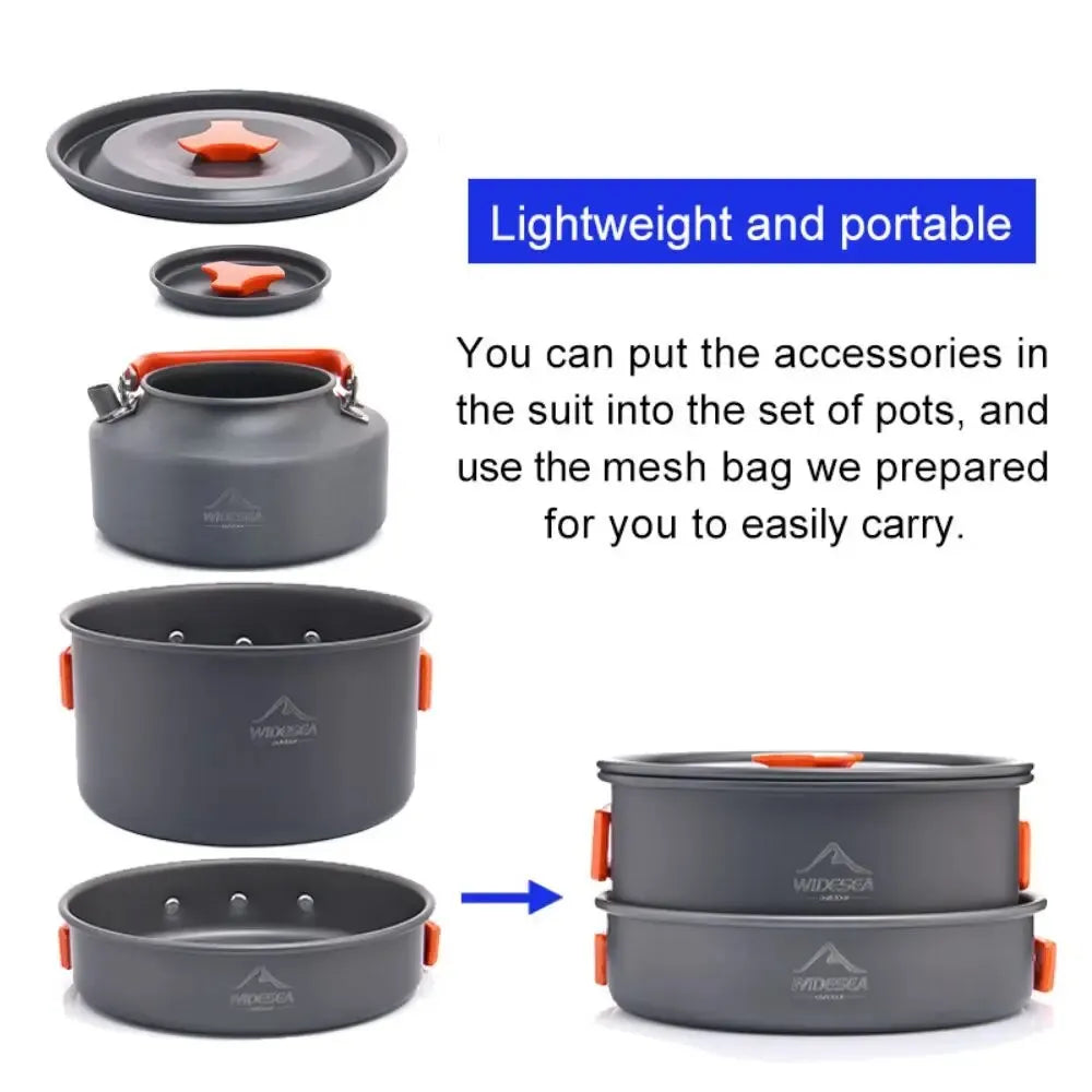 Camping Tableware Outdoor Cookware Set Pots