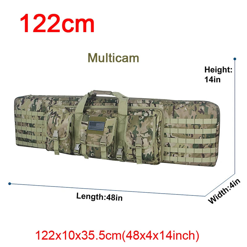 32 38 42 48 inch   Double Rifle Case Airsoft Gun Case Backpack Hunting