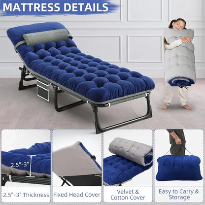 Camping Cot with Mattress,