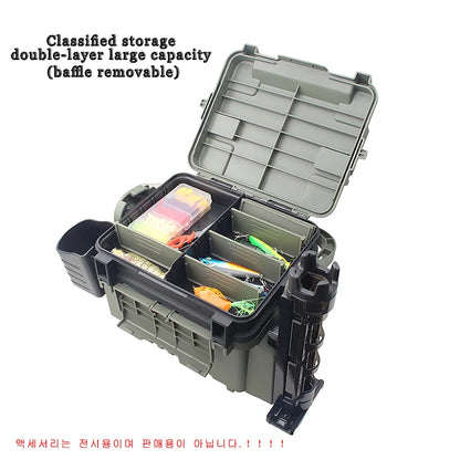 Large Fishing Box Organizer Multi-function Lure Thickening Storage Box Fishing Accessories Tackle Box