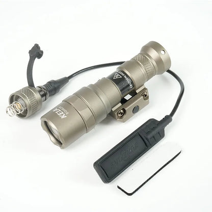 Metal Flashlight Strobe Scout Light Hunting Weapon Scout Light Fit 20mm Rail