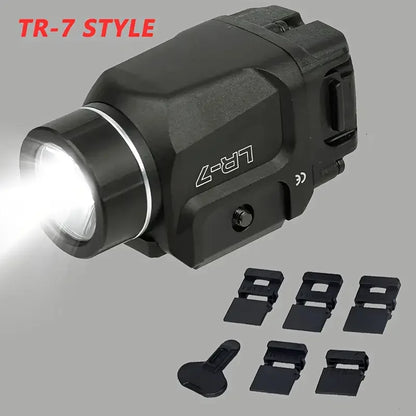 Compact Tactical Weapon Light, Includes High, Low Paddle Switches and Key Kit, Black