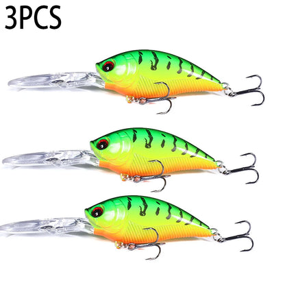 12.5cm 20.5g Crankbait leurre Fishing Lure Pike Carp Fishing Artificial Hard Bait Fish Lures Wobbler Crankbait Fishing Tackle