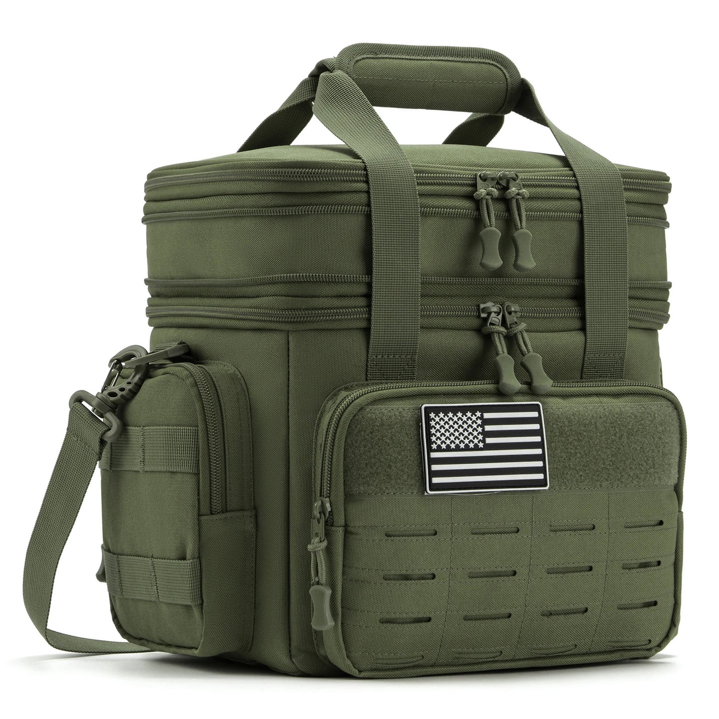 Men's Tactical Lunch Box Expandable 18L Tactical Insulated Cooler Bag, Leak Proof Insulated