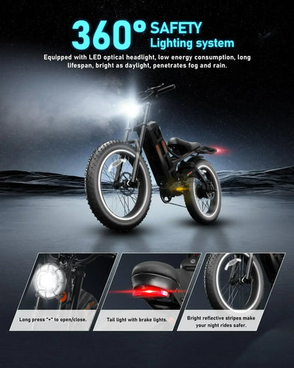 Romeo P2 Electric bike High power motor 52v 60ah lithium battery E-bicycle  Adult mountain off-road Hybrid power Electric BIKE