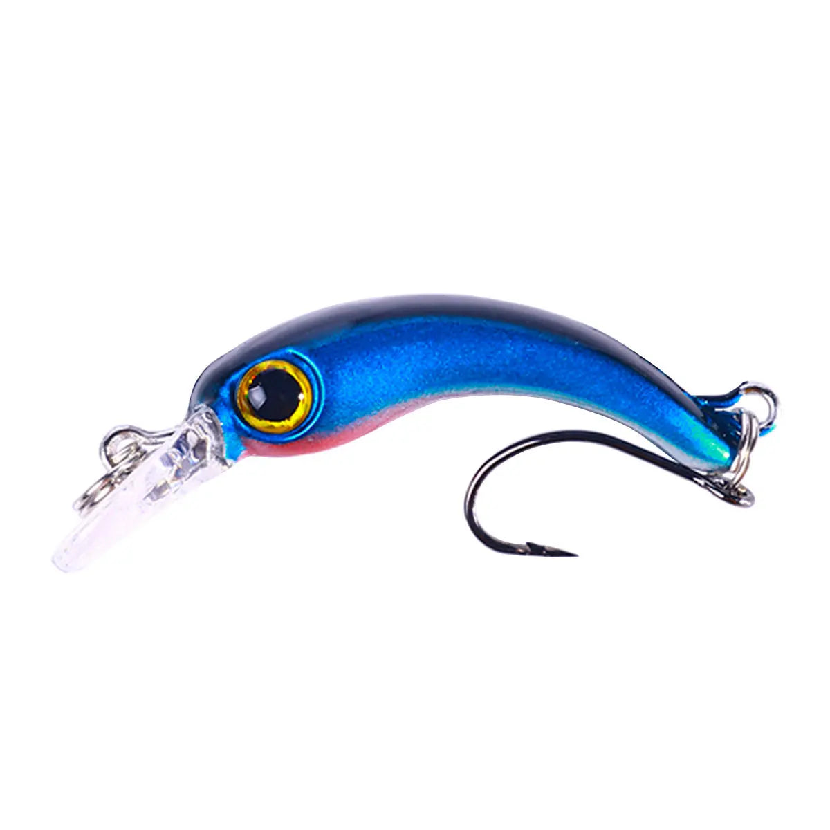 1pcs Floating Minnow Fishing Lure 4cm 1.5g Mini Artificial Hard Bait Sharp Hook Crankbait Wobbler Trout Pike Bass Fishing