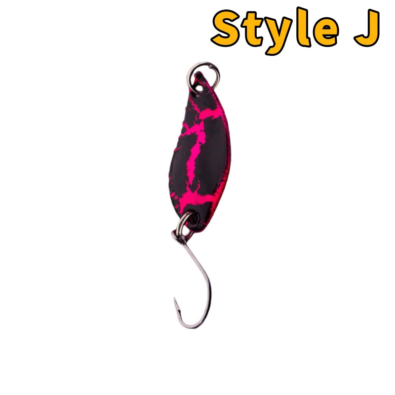 Trout Bait Metal Spoon Fishing Lure Wobbler   Jigging Tackle Accessories Multi-color Long-casting Lure Bait