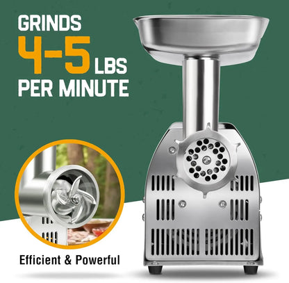 Meat Grinder, Sausage Stuffer, Stainless Steel Electric Meat grinder