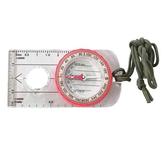 Luminous Compass Shockproof Waterproof Mountaineering Compass High Accuracy Outdoor with Magnifier for Climbing Biking Exploring