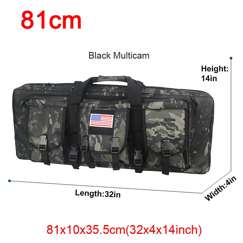 32 38 42 48 inch   Double Rifle Case Airsoft Gun Case Backpack Hunting