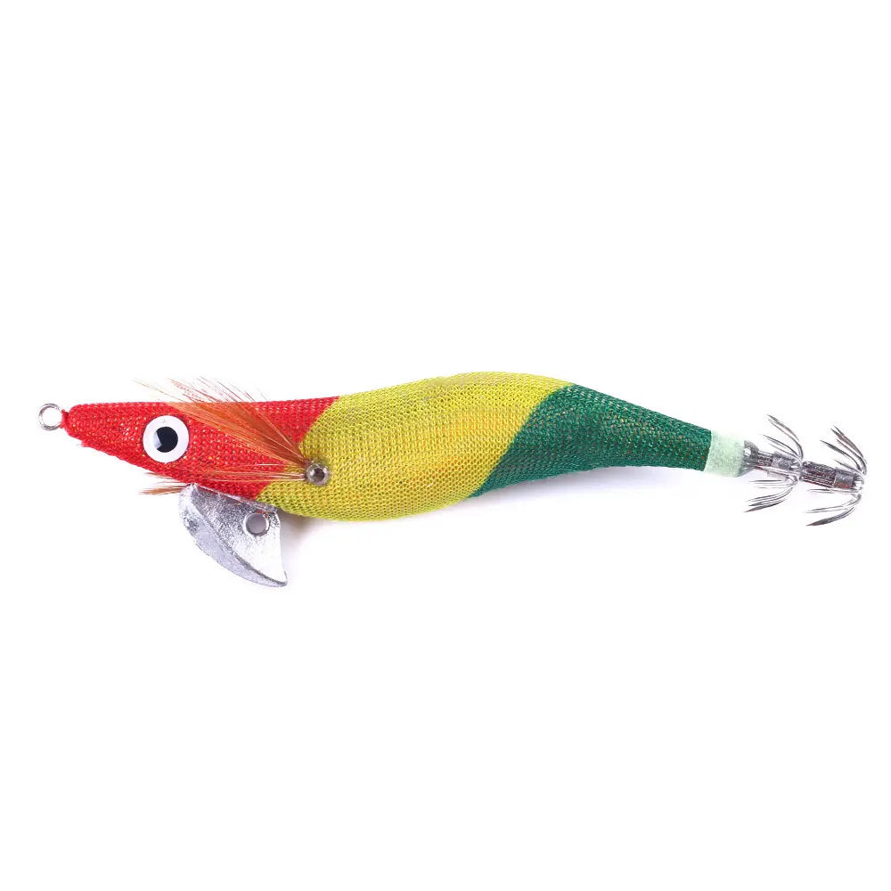 Artificial Hard Bait Luminous Squid Jig Sea Fishing Lure   Shrimp Cuttlefish Squid Rig