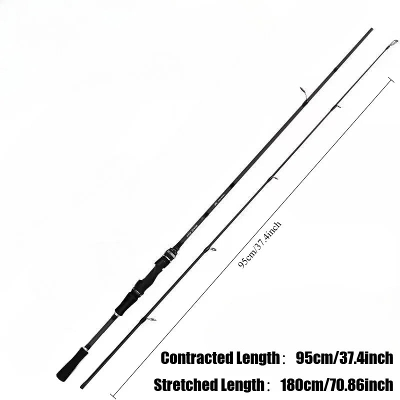 Lure Rod - Multi-layer Carbon Wrapped, Foldable, Medium-fast Adjustment