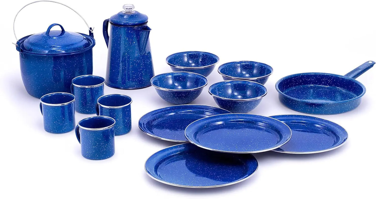 Outdoors Camp Dinnerware Set I 4-Person Set I