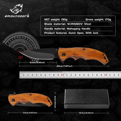 Outdoor survival equipment, collectors of knife fans, fishing, hiking, field survival, gifts for men and women.