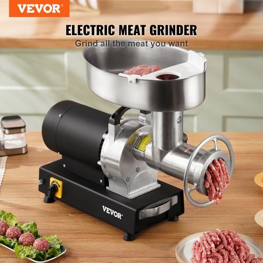 Electric Meat Grinder Meat Mincer w/ 2 Blade 3 Grinding Plates Sausage Maker