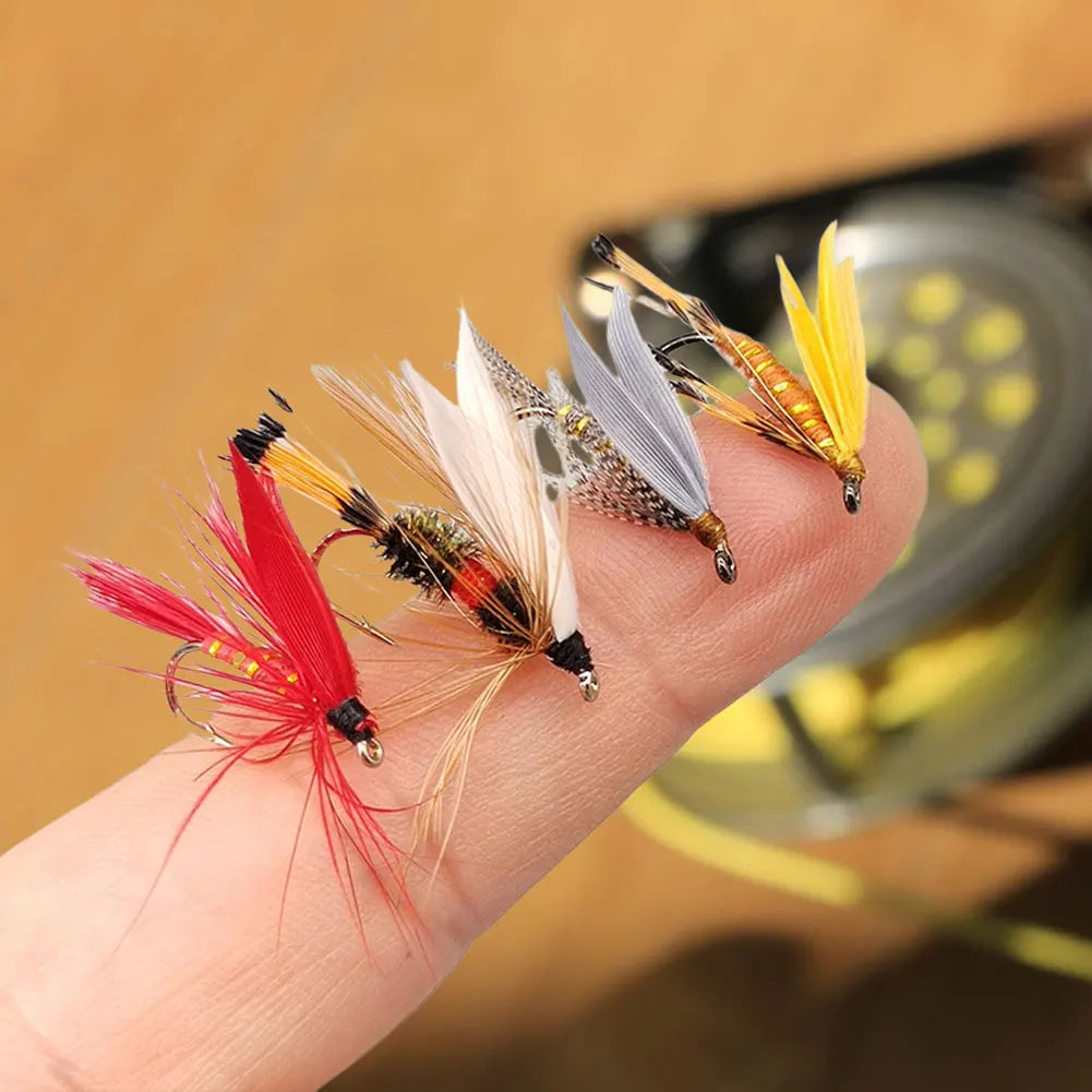 20Pcs/Box Fly Fishing Lures Artificial Insect Fishing Baits Artificial Bait for Salmon Trout