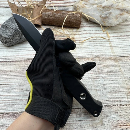 BM 163BK Straight Knife Nylon Fiber Handle D2 Blade Outdoor Combat Military Hunting Cutting Self-defense Multi-tools Men's Gift