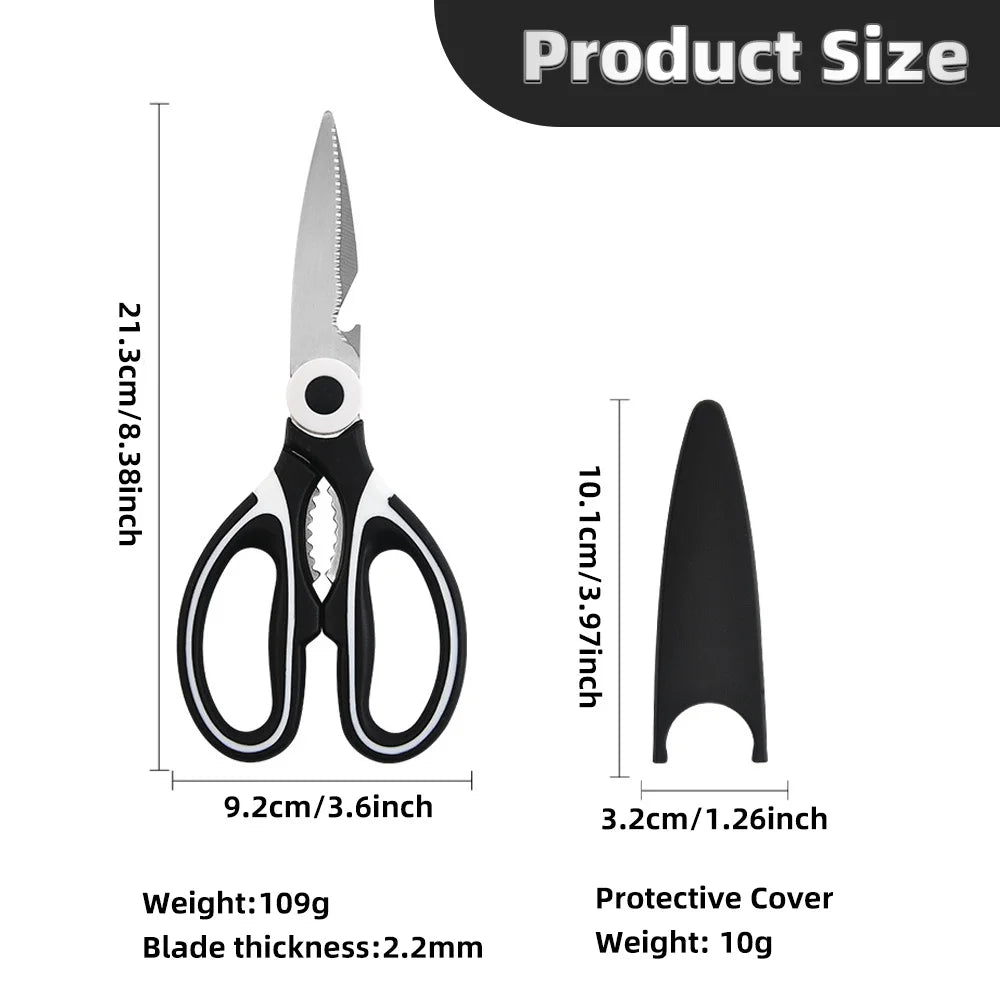 Multifunctional Scissors Stainless Steel Scissors Chicken Bone Meat Fish Killing
