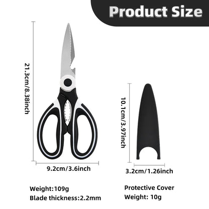 Multifunctional Scissors Stainless Steel Scissors Chicken Bone Meat Fish Killing