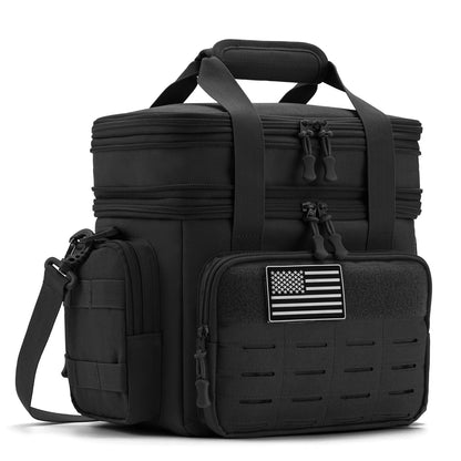 Men's Tactical Lunch Box Expandable 18L Tactical Insulated Cooler Bag, Leak Proof Insulated