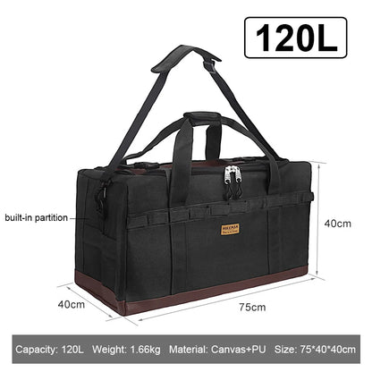 New Outdoor Hiking Backpack 120L   Picnic Accessories Organizer Storage Multifunctional Handbag