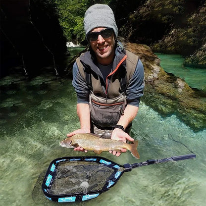 Floating Fishing Net  Rubber Coated Landing Net