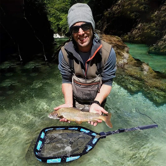 Floating Fishing Net  Rubber Coated Landing Net