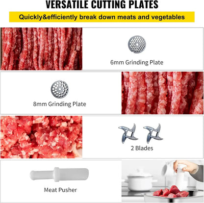 Commercial Meat Grinder, 550LB/h 1100W Electric Meat Mincer