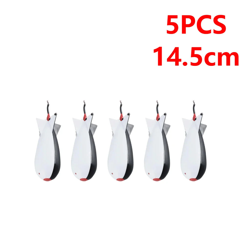 Carp Fishing Rocket Feeder Bomb Float Lure Bait Holder Container Pellet Feeders Position Fishing Accessories