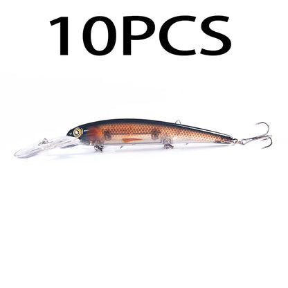 16.5cm 21g 6# Hook Deep Diving Large Minnow Wobbler Lure Artificial Hard Bait Crankbait Bass Pike Walleye Perch Fishing Gear