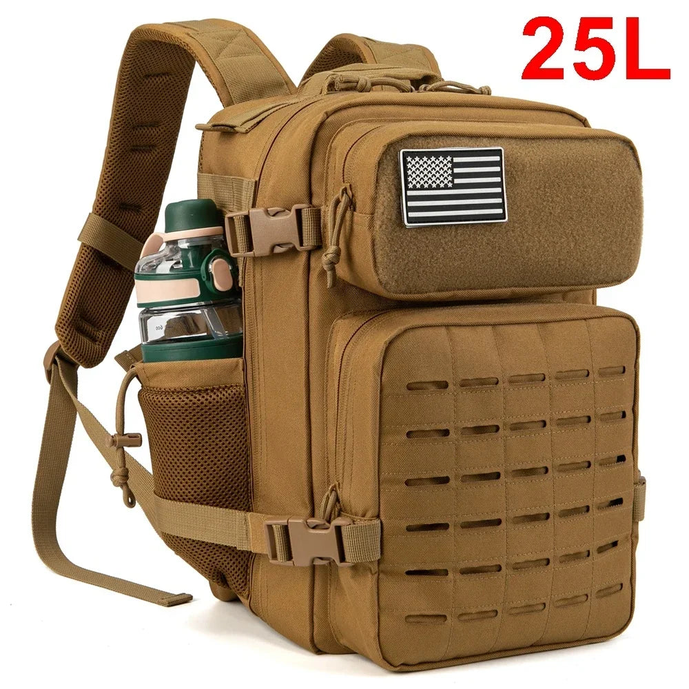 Tactical Backpacks for Men Survival Laser Cut    Hunting  with Dual Cup Holders