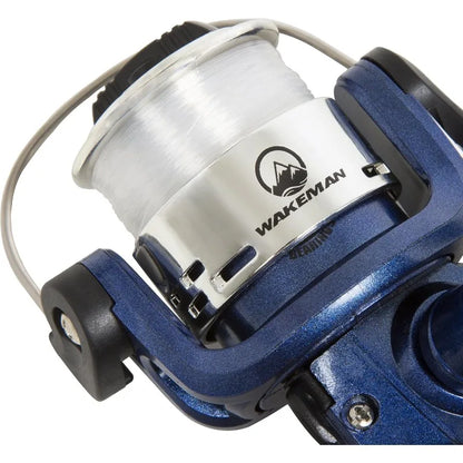 Spin Cast Spinning Reel and Fiberglass Collapsible Fishing Pole