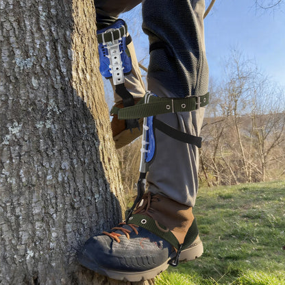 Professional Tree Climbing Spikes Kit 330lb Capacity Steel Spurs with Adjustable Straps & Safety Gear for Arborists & Hunters