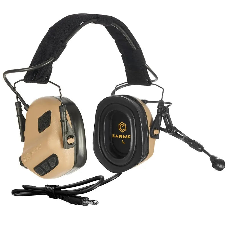 Tactical Headset Hunting & Shooting Earmuffs with Microphone, Sound Amplification,