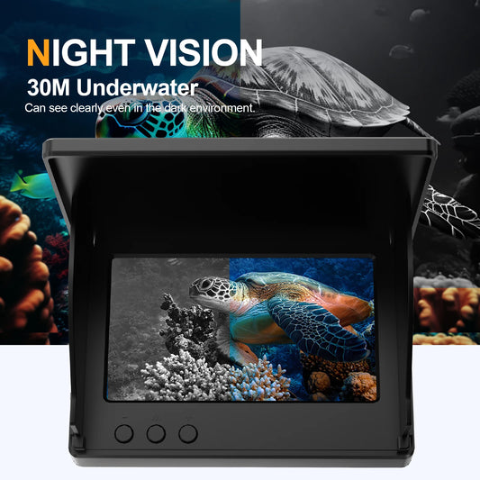 Portable Fish Depth Finder Water Handheld   LCD Fish Finder Underwater 120° Fishing Camera With Night Vision