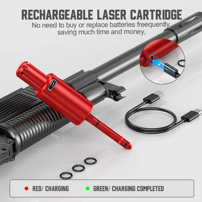 22LR dual-purpose magnetic suction laser training bullet, red dot laser training bullet,