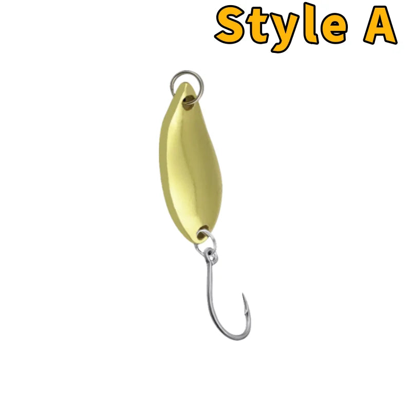 Trout Bait Metal Spoon Fishing Lure Wobbler   Jigging Tackle Accessories Multi-color Long-casting Lure Bait