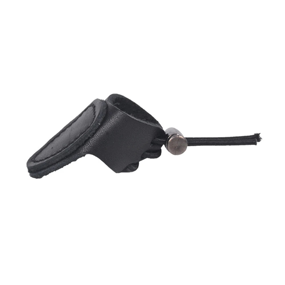 Soft Cow Leather Recurve Bow Arrow Finger Tip Protector Practice Archery Thumb Ring Tab Guard Hunting Accessories