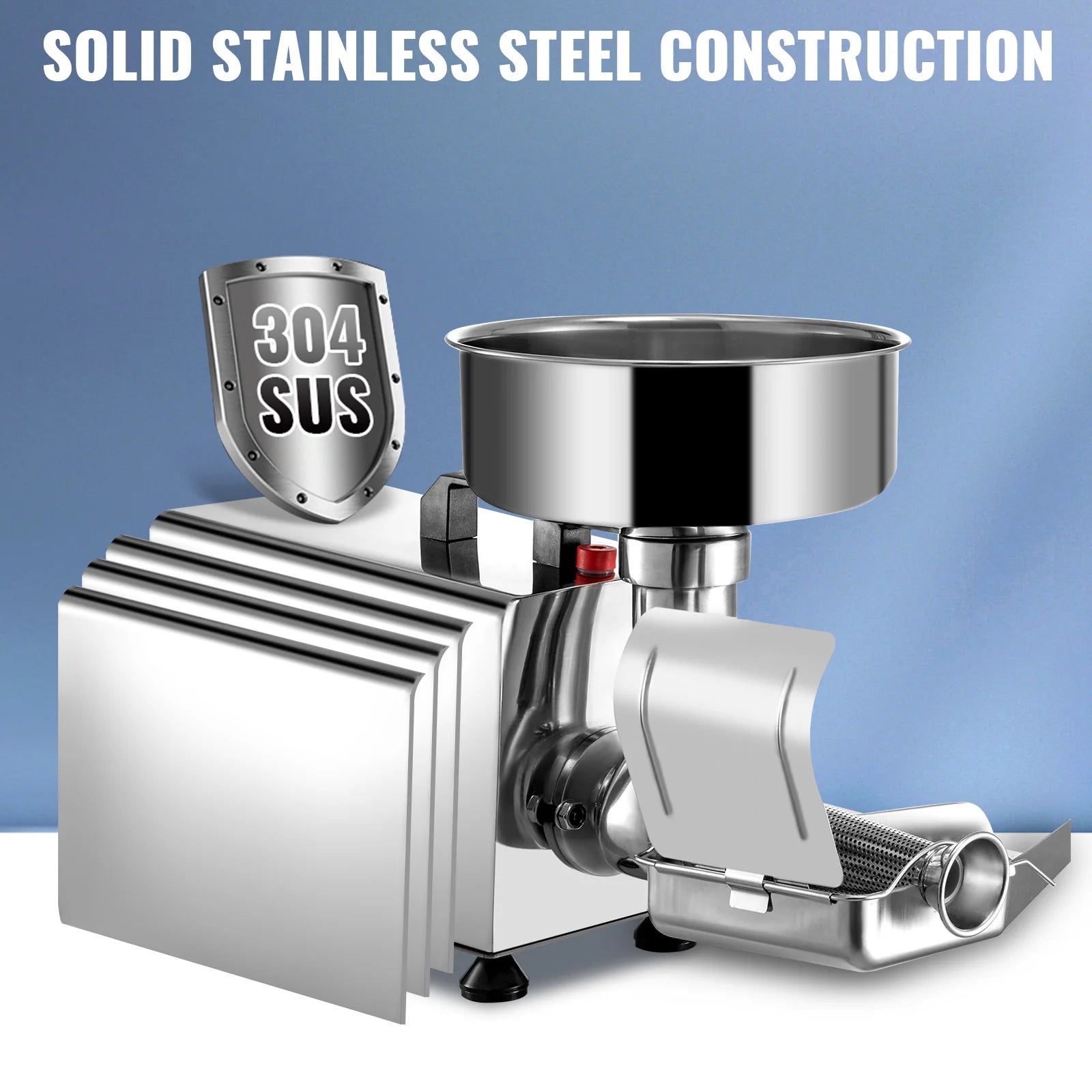 Electric Fruit Press Strainer Machine Commercial Food Strainer Sauce Maker Stainless-steel