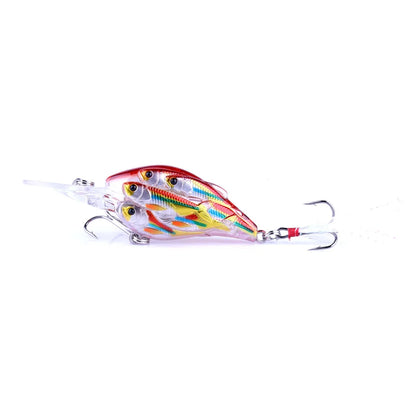 HENGJIA 1pc Diving Depth Crankbait Fishing Lures Swimbait Isca Artificial Bait floating Fishing Wobblers 7.5cm 9g pesca peche