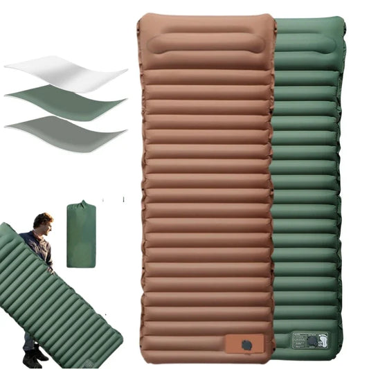 Ultralight Self-inflating Air Cushion Thicken Sleeping Pad Splicing Inflatable Bed Beach Picnic Mat Camping Tent Air Mattress