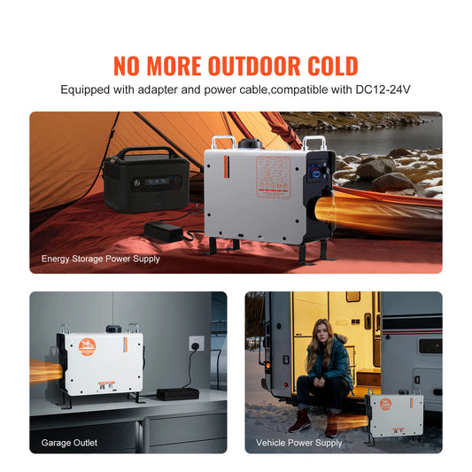 All in One Diesel Air Heater with Remote Control Display Screen