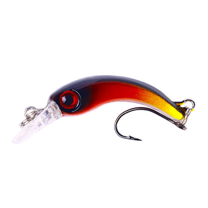 1pcs Floating Minnow Fishing Lure 4cm 1.5g Mini Artificial Hard Bait Sharp Hook Crankbait Wobbler Trout Pike Bass Fishing