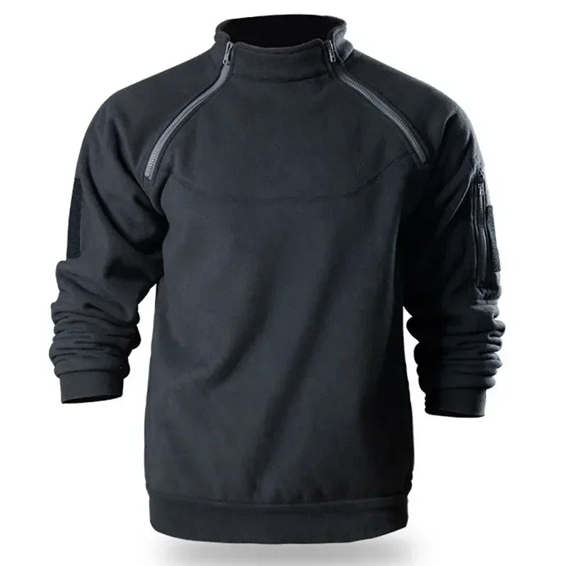 Outdoor Polar Fleece Jacket Hunting Clothes Warm Zipper Pullover Man Windproof Coat