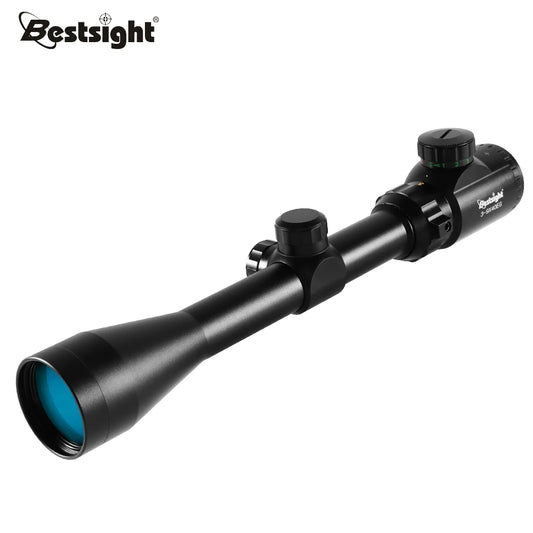 Riflescope 3-9x40 Rifle Sniper Scope Red or Green Illuminated Optical with Mounts  Fit Free Crosshair