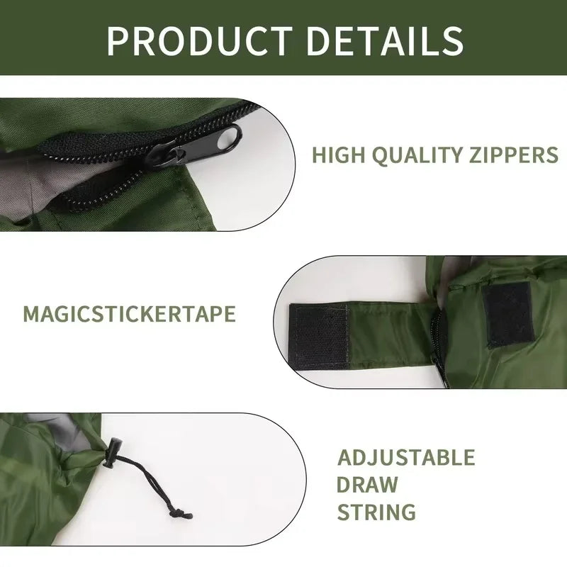 Portable camping sleeping bag men and women universal zipper close outdoor hiking backpack installed convenient travel bed