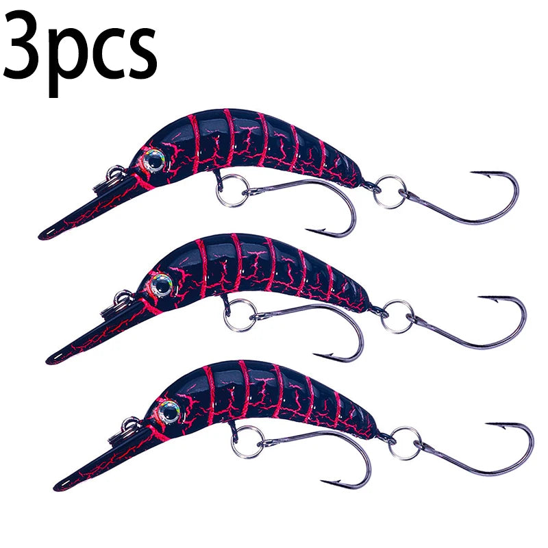 5.2cm 2.5g Floating Minnow Fishing Lure Mini Artificial Hard Bait Sharp Hook Crankbait Wobbler Trout Pike Bass Fishing