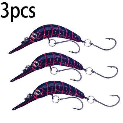 5.2cm 2.5g Floating Minnow Fishing Lure Mini Artificial Hard Bait Sharp Hook Crankbait Wobbler Trout Pike Bass Fishing